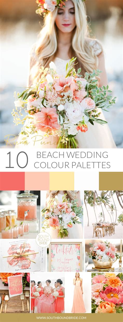 Beach Wedding Color Palettes Southbound Bride