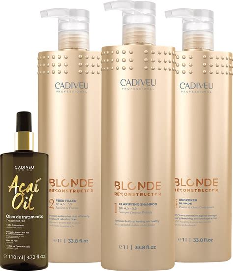 Kit Cadiveu Professional Blonde Reconstructor Shampoo M Scara