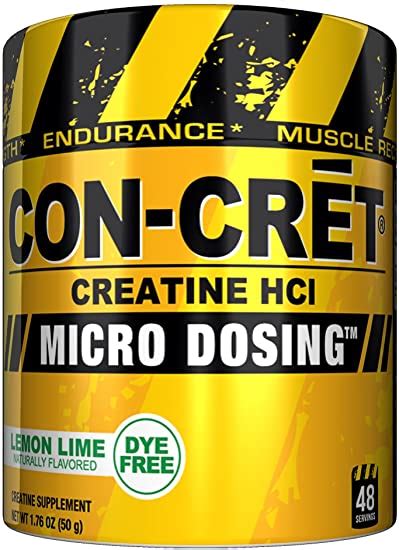 Concret Creatine Hcl Micro Dosing Lemon Lime176 Oz 48 Servings Supplement Insights