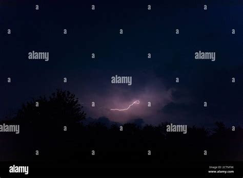 Lightning storm, night sky Stock Photo - Alamy