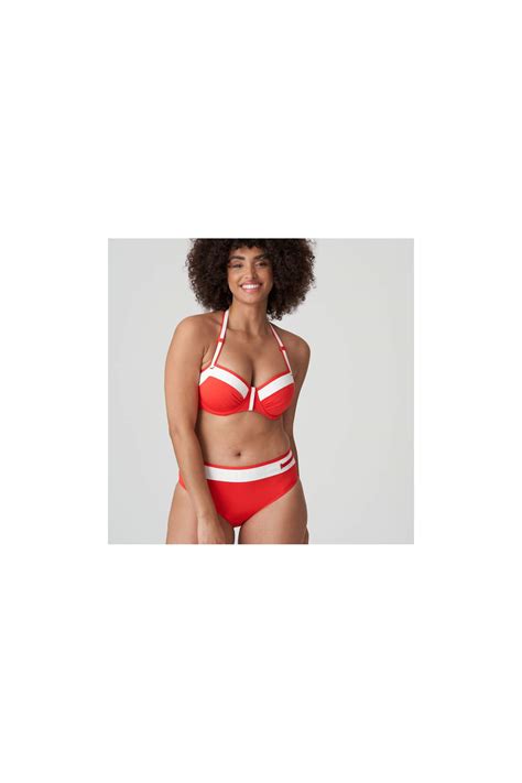 Maillot de bain rouge rembourré Unas1 Primadonna Rabais Maillot de