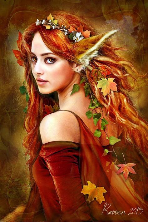 Elfen Und Feen Elfen Fantasy Fantasy Fairy Girl Elf Fox Girl