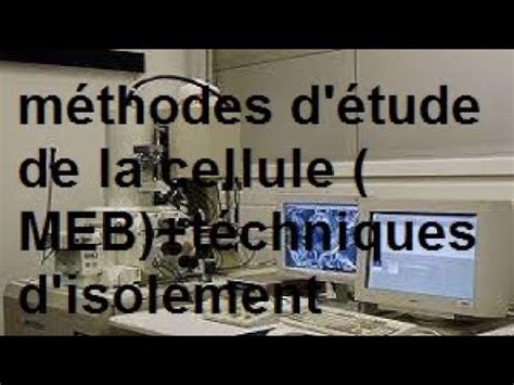 cytologie méthodes d étude de la cellule techniques d isolements