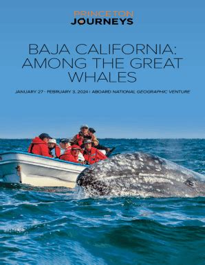 Fillable Online alumni princeton Among the Great Whales aboard National ...