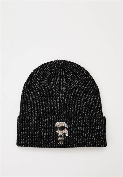 Шапка Karl Lagerfeld, цвет: черный, RTLADC097701 — купить в интернет ...