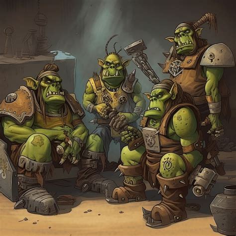 Orkz Doing Ork Things Warhammer 40k Art