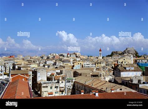 Old town on the island of Corfu, Greece Stock Photo - Alamy