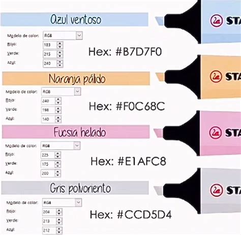 Stabilo Boss Colores Para Word Apuntes De Clase Letras Para Word