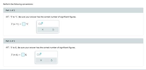 Solved Perform The Following Conversions Part 1 Of 2 487