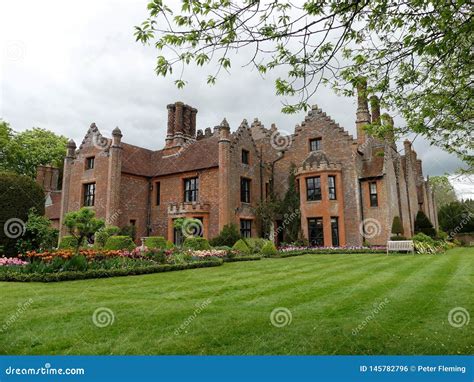 Chenies Manor House A Tudor Grade I Listed Building In Springtime