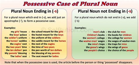 Formation Of Possessive Case In English With Examples Selftution