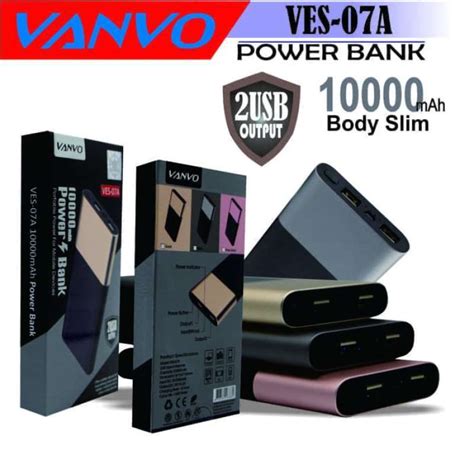 Jual Recommend Powerbank Vanvo Original 10000 Mah Ves 07a Power Bank