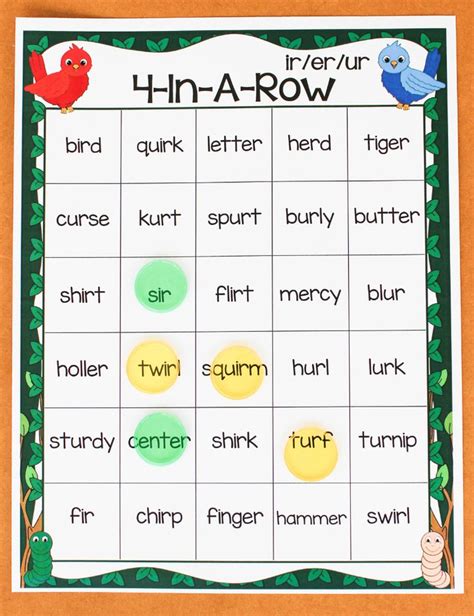 Phonics Box Ir Er Ur Activities Make Take Teach Phonics