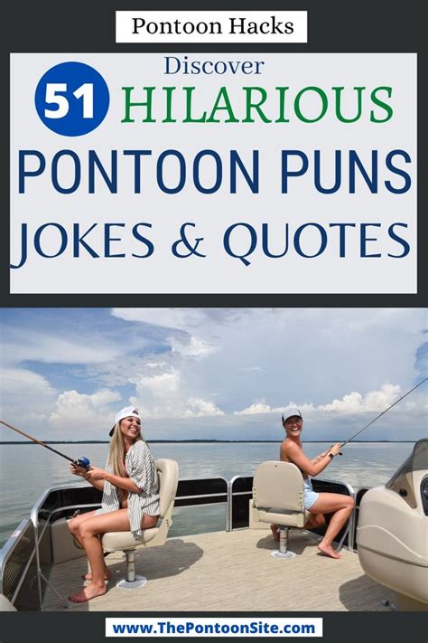 51 Funny Pontoon Puns In 2023 Boat Puns Funny Boat Names Pontoon