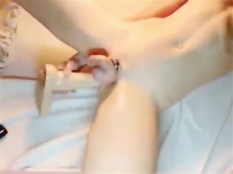 Slim Oiled Twink Puts A Giant Dildo Up His Ass