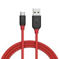 Cable Ampcore Blitzwolf Bw Mc Usb Micro Usb Male To Usb A Male Red M