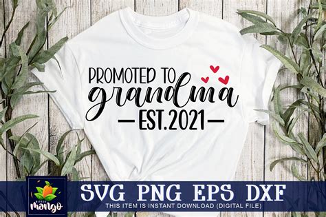 Promoted To Grandma Est 2021 Graphic By Bittermango · Creative Fabrica