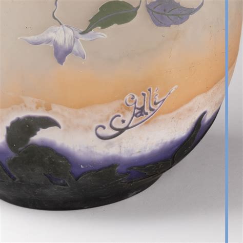 Proantic Emile Gall Vase De Forme Gourde Xixe