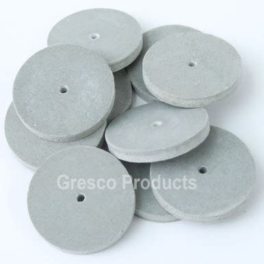 Rubber Polishing Wheels Dental Lab - Gray - Fine - 100 Count - Gresco ...