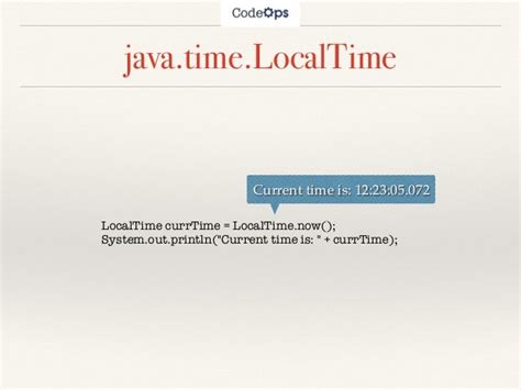 Java 8 Date and Time API