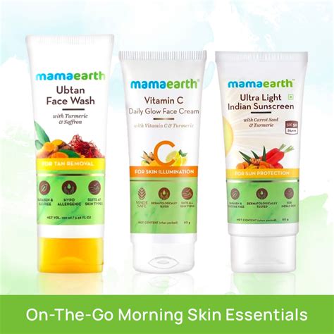 Mamaearth On The Go Morning Skin Essentials Ubtan Facewash 100 Ml