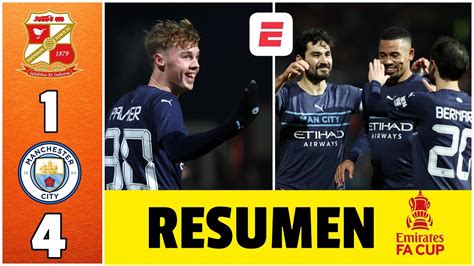 APLANADORA Manchester City pasó por encima del Swindon Town y ganó por