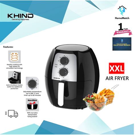 New Khind L Healthy Air Fryer Arf Shopee Malaysia