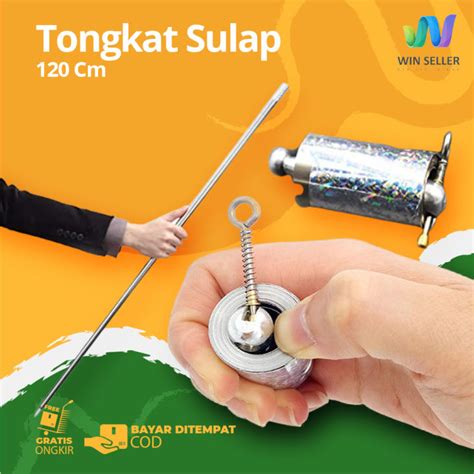 Mainan Anak Tongkat Sulap Ajaib Stainless Steel Appearing Metal Cane