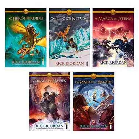 Box Os Heróis Do Olimpo Coleção 5 Livros Percy Jackson R 149