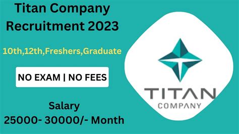 Titan Company Jobs Th