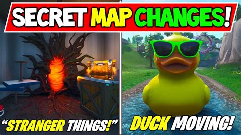 New Fortnite Secret Map Changes The Upside Down Duck Moving