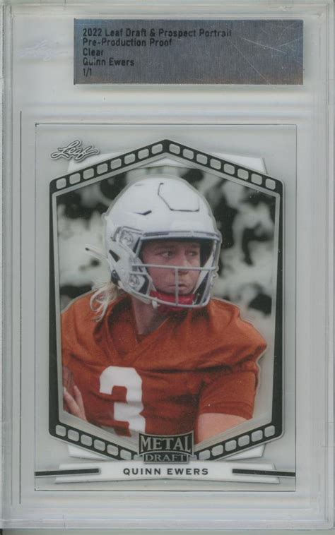 Leaf Metal Draft Proof Portrait Clear Quinn Ewers Rc Rookie Ebay