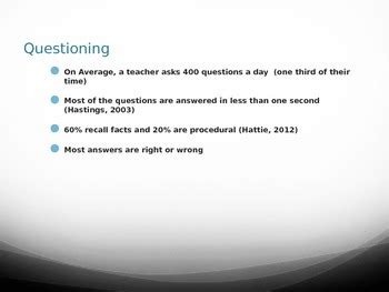 Questioning Powerpoint By Teacher S Treasure TPT