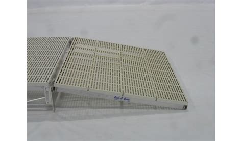 4 X4 Ramp Aluminum Thruflow White With Hinge Hewitt