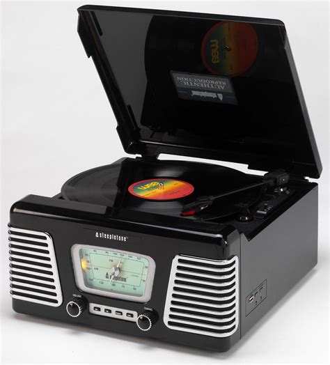 Steepletone Roxy 1 Record Player In Black