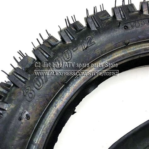 12 Inch Rear Wheel Off Road Tire 80 100 12 With 3 00 12 Inner Tube For