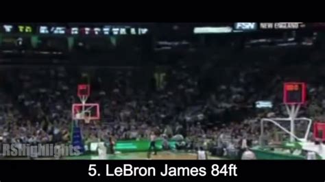 5 Top Longest Shots In The Nba 84ft Youtube