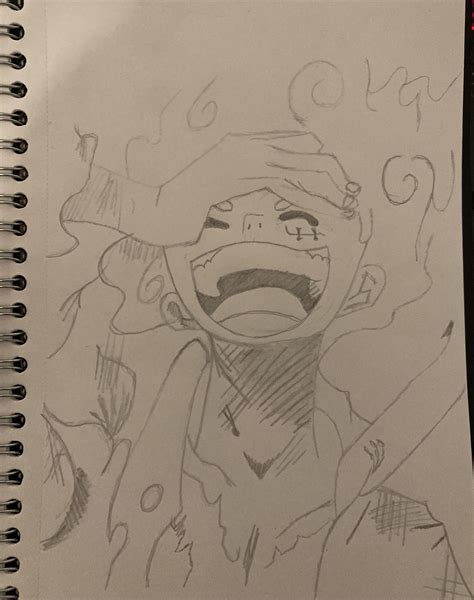 Gear five luffy : r/Beginner_Art