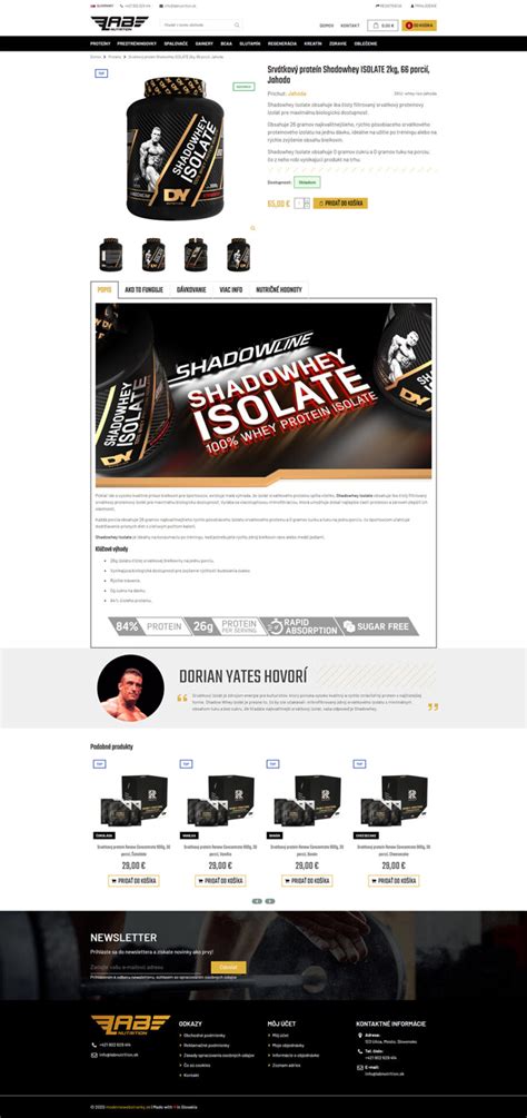 Labnutrition eshop - Moderné Webstránky