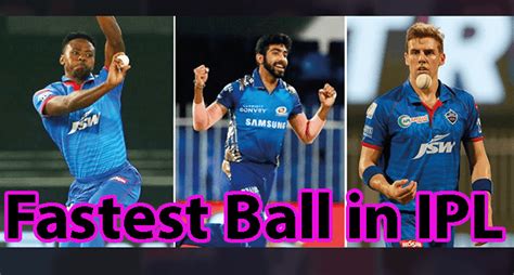 Top 10 Fastest Ball In The History Of Ipl 2008 To 2024