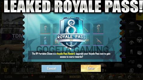 PUBG MOBILE SEASON 8 ROYALE PASS LEAK SKINS YouTube