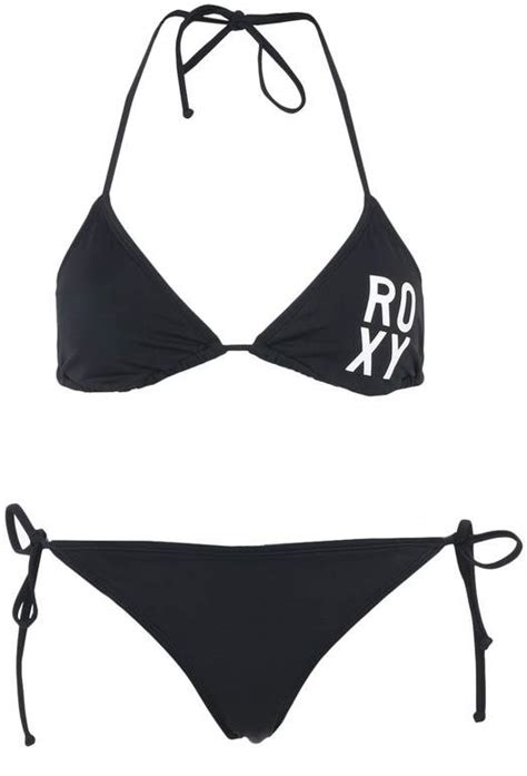 Roxy Essentials Tiki Tri Bikini Set Anthracite Zbozi Cz