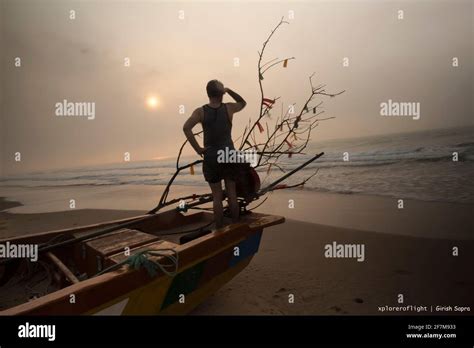 Sunrise at Chirala Beach Stock Photo - Alamy