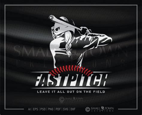 Fastpitch SVG Fastpitch Softball Player SVG Softball Team Etsy