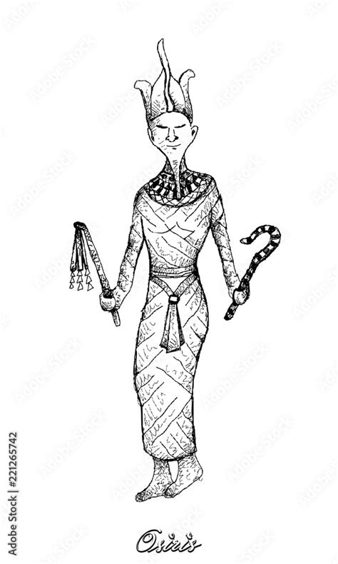 Egyptian God Osiris Drawing