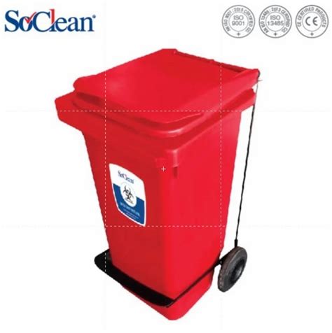 Soclean Waste Bins With Foot Paddle Deluxe Fpcw Dx Red At Best