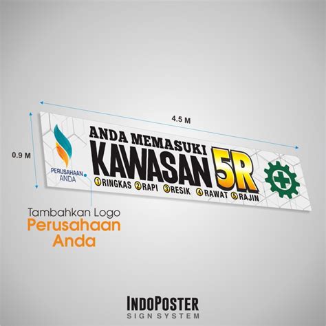 Jual Spanduk Banner Slogan K Safety Anda Memasuki Kawasan R S Kaizen