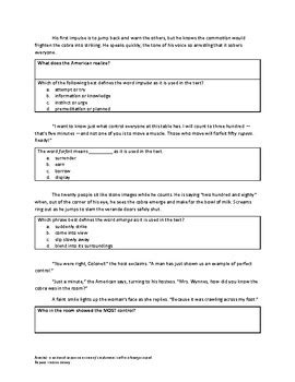 The Dinner Party By Mona Gardner Embedded Questions Teacher Copy