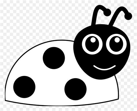 Black And White Ladybug Svg