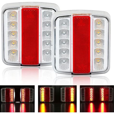 Feux Arrière Remorque Led 12v 2 Pcs Feu Arrière Camion Led 12v Feu